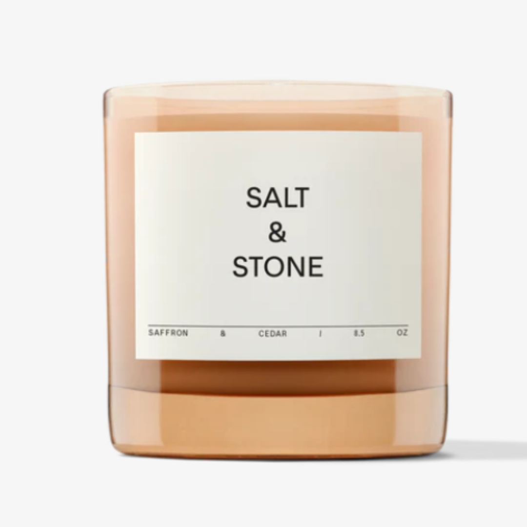 Salt & Stone Saffron and Cedar Candle